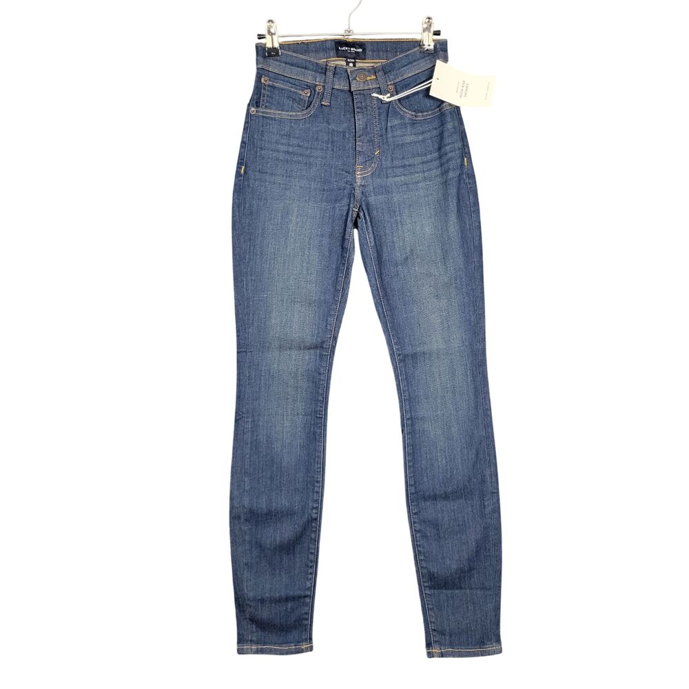 NWT LUCKY BRAND Bridgette High Rise Skinny Stretch Denim Blue Jeans SIZE 0 / 25